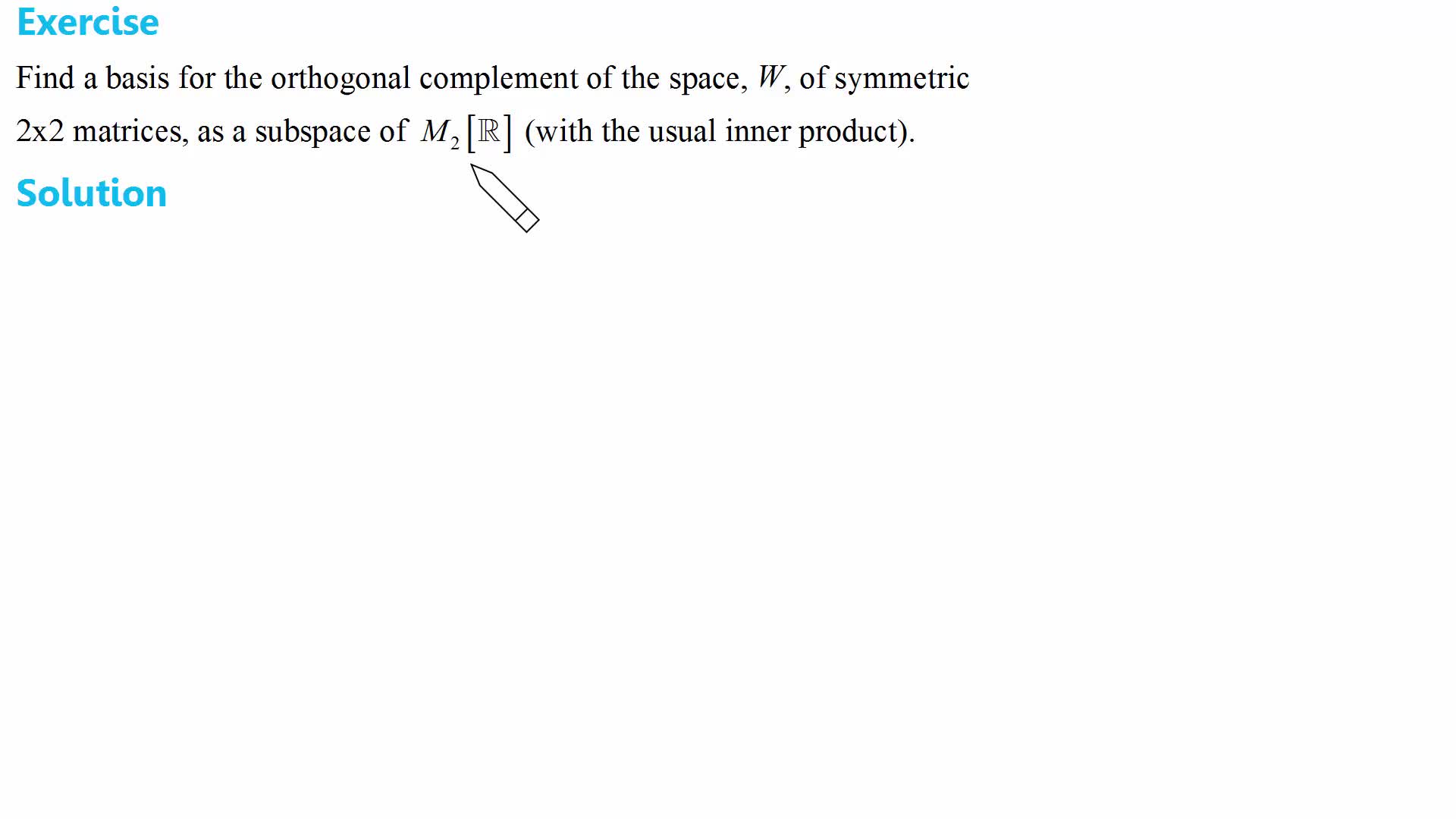 Orthogonal deals basis calculator