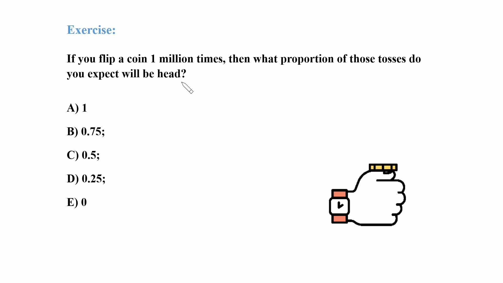 If you flip a coin 1 million times then what proportion of those